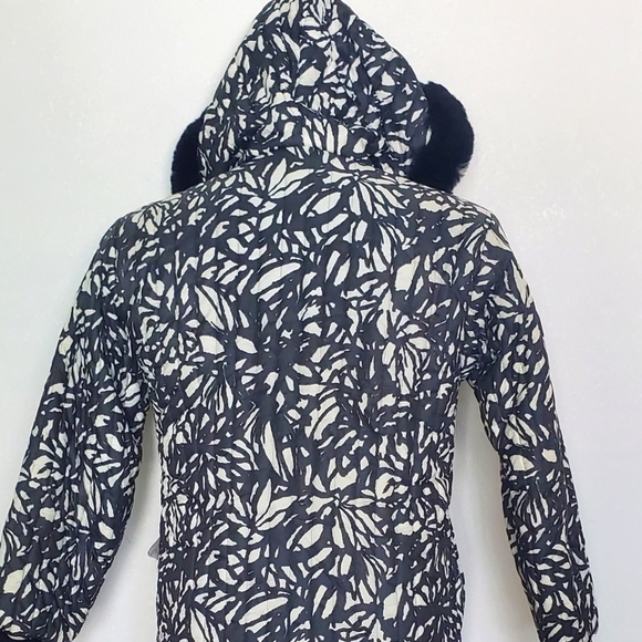 VTG Juniorite New York Abstract Quilted Winter Women's KIDS XS/S Jacket - Picture 2 of 15